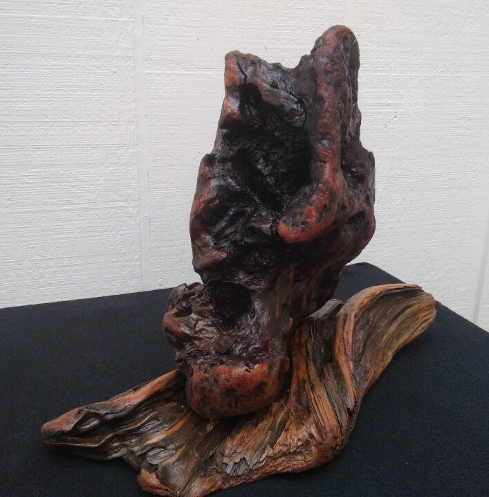 Rustic Mantel Sculpture Driftwood Decor