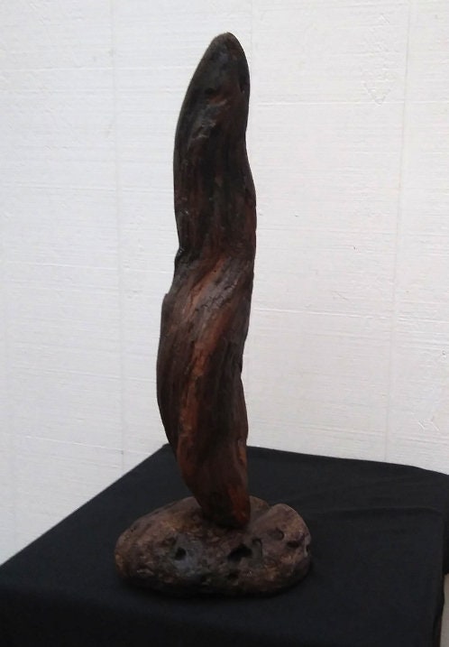 Dark Driftwood Rustic Sculpture