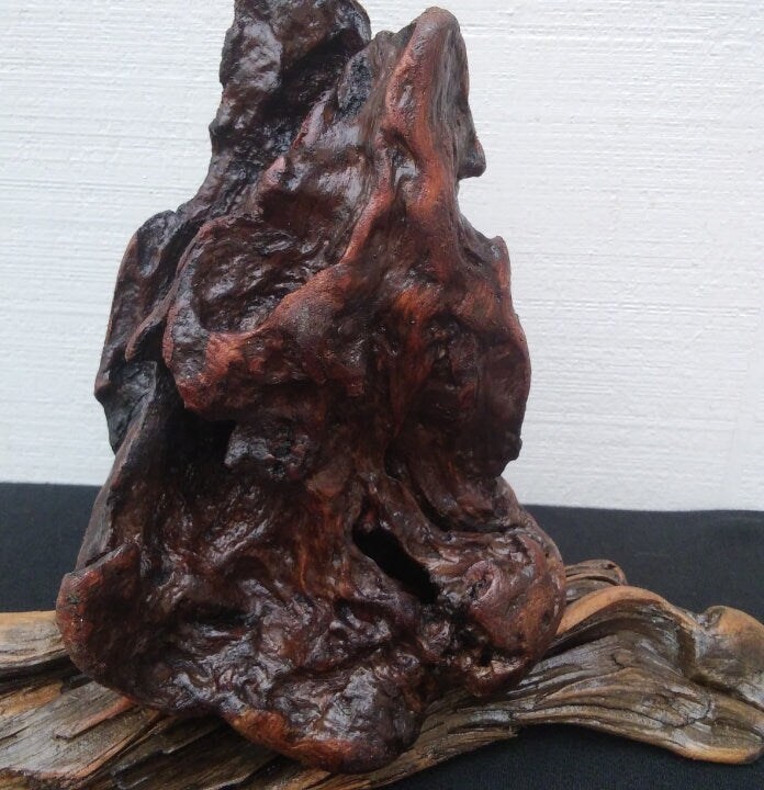 Rustic Mantel Sculpture Driftwood Decor