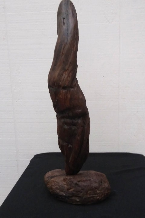 Dark Driftwood Rustic Sculpture