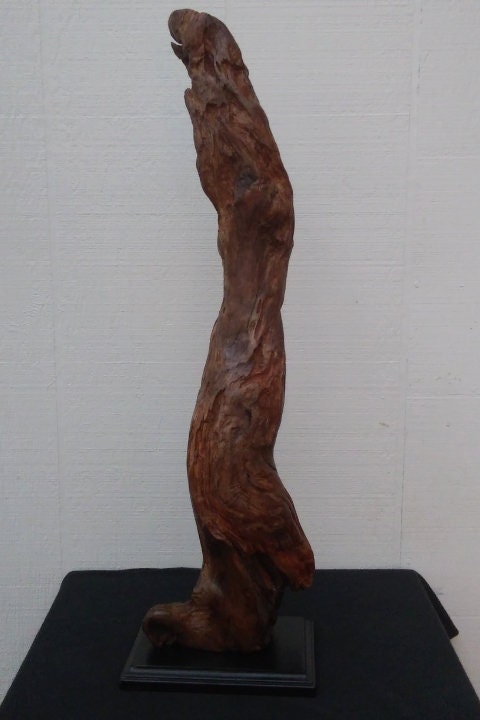 Natural Rustic Driftwood Art Fireplace Mantel Decor Sculpture