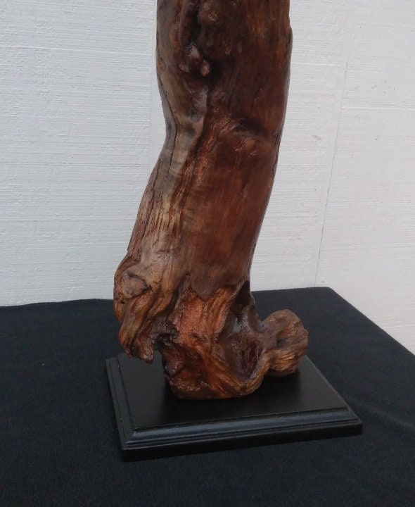 Natural Rustic Driftwood Art Fireplace Mantel Decor Sculpture