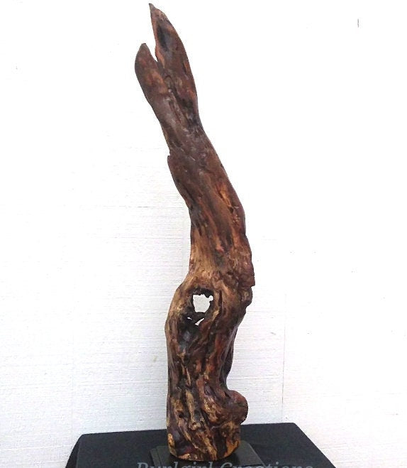 Tall Rustic Driftwood Art Floor Sculpture