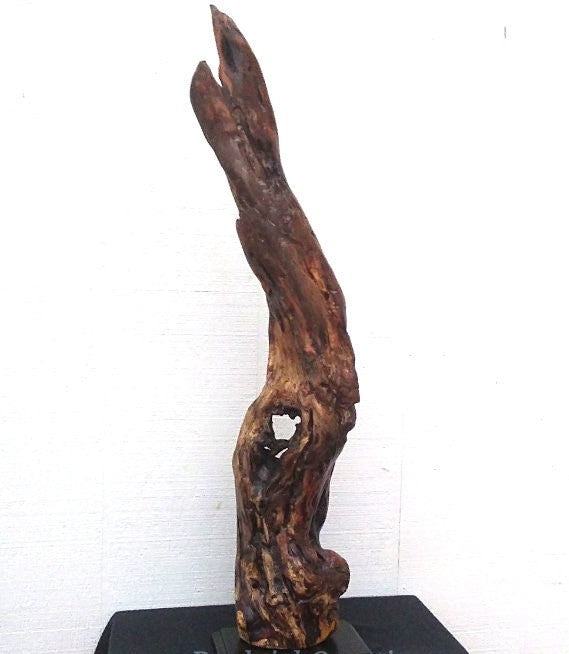 Tall Rustic Driftwood Art Floor Sculpture