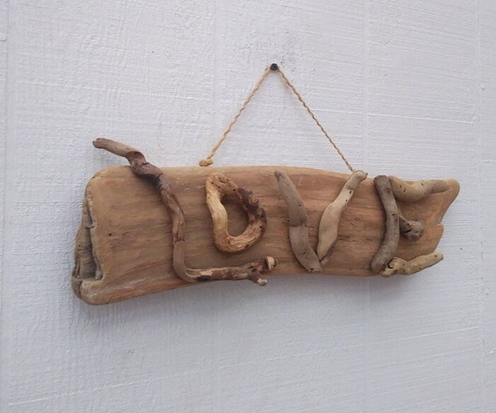 LOVE Sign Handmade Natural Driftwood