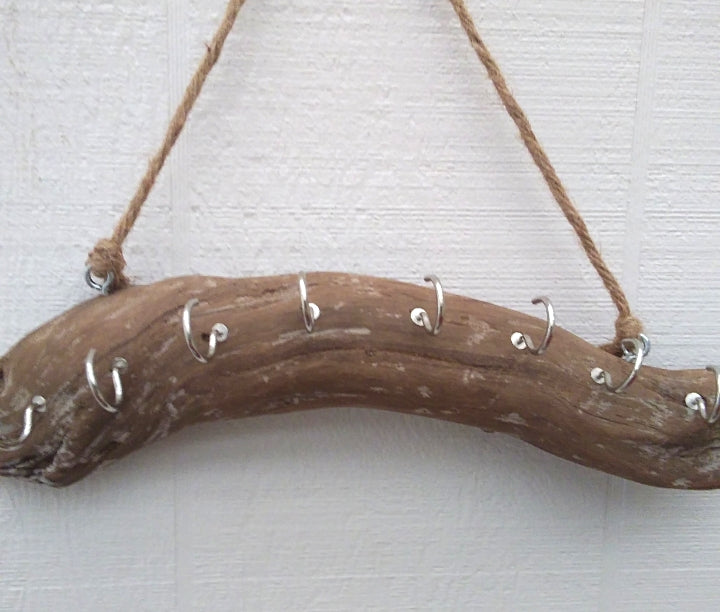 Necklace Organizer Display Driftwood Key Hook