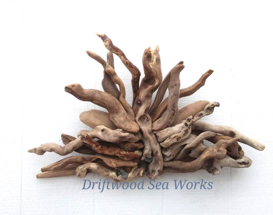 Driftwood Wall Sculpture Abstract Rustic Room Decor