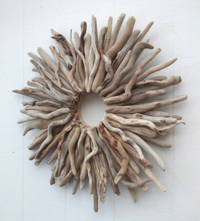 Large Natural Driftwood Starburst Wreath