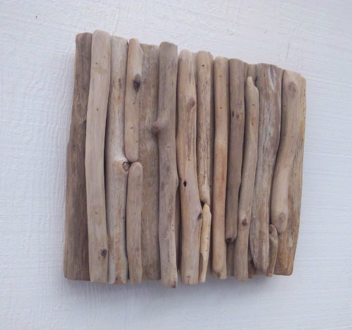 Rustic Wooden Wall Panel Modern Driftwood Decor