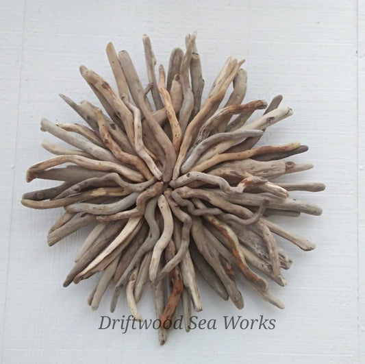 Driftwood Starburst Round Driftwood Wall Hanging