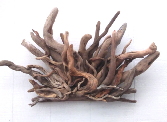 Rustic Fireplace Mantel Driftwood Art Abstract Wall Sculpture