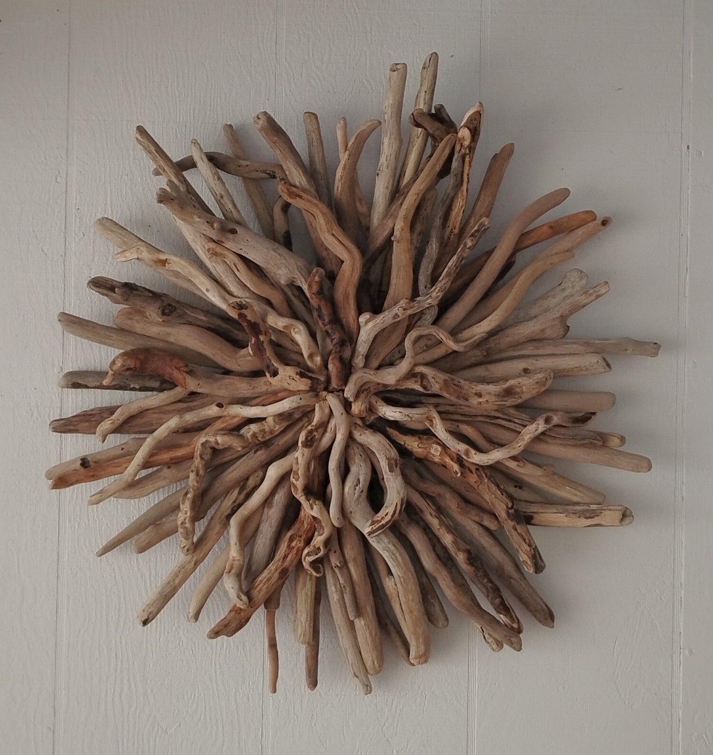 Driftwood Starburst Round Driftwood Wall Hanging