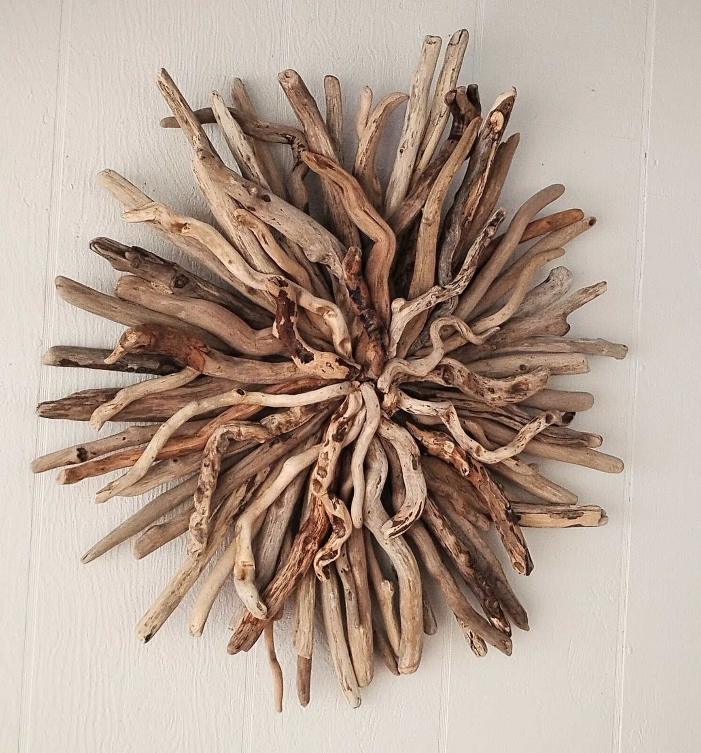 Driftwood Starburst Round Driftwood Wall Hanging