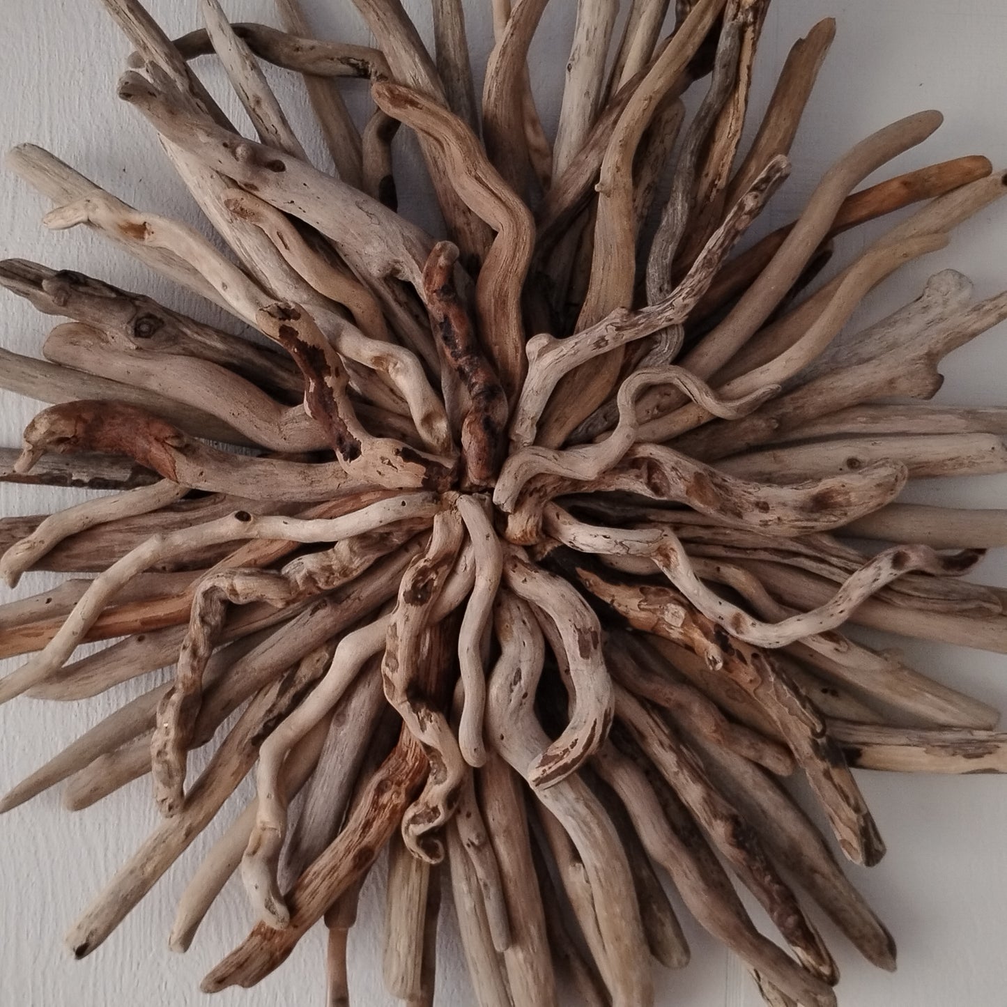 Driftwood Starburst Round Driftwood Wall Hanging