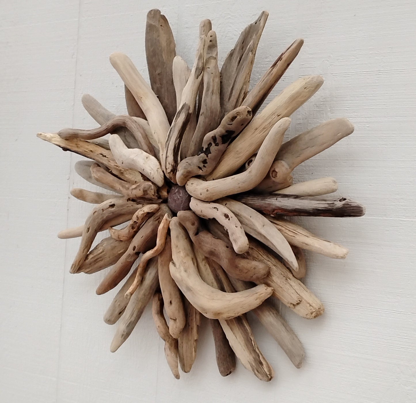 Driftwood Starburst Sculpture Natural Rustic Wood Wall Decor