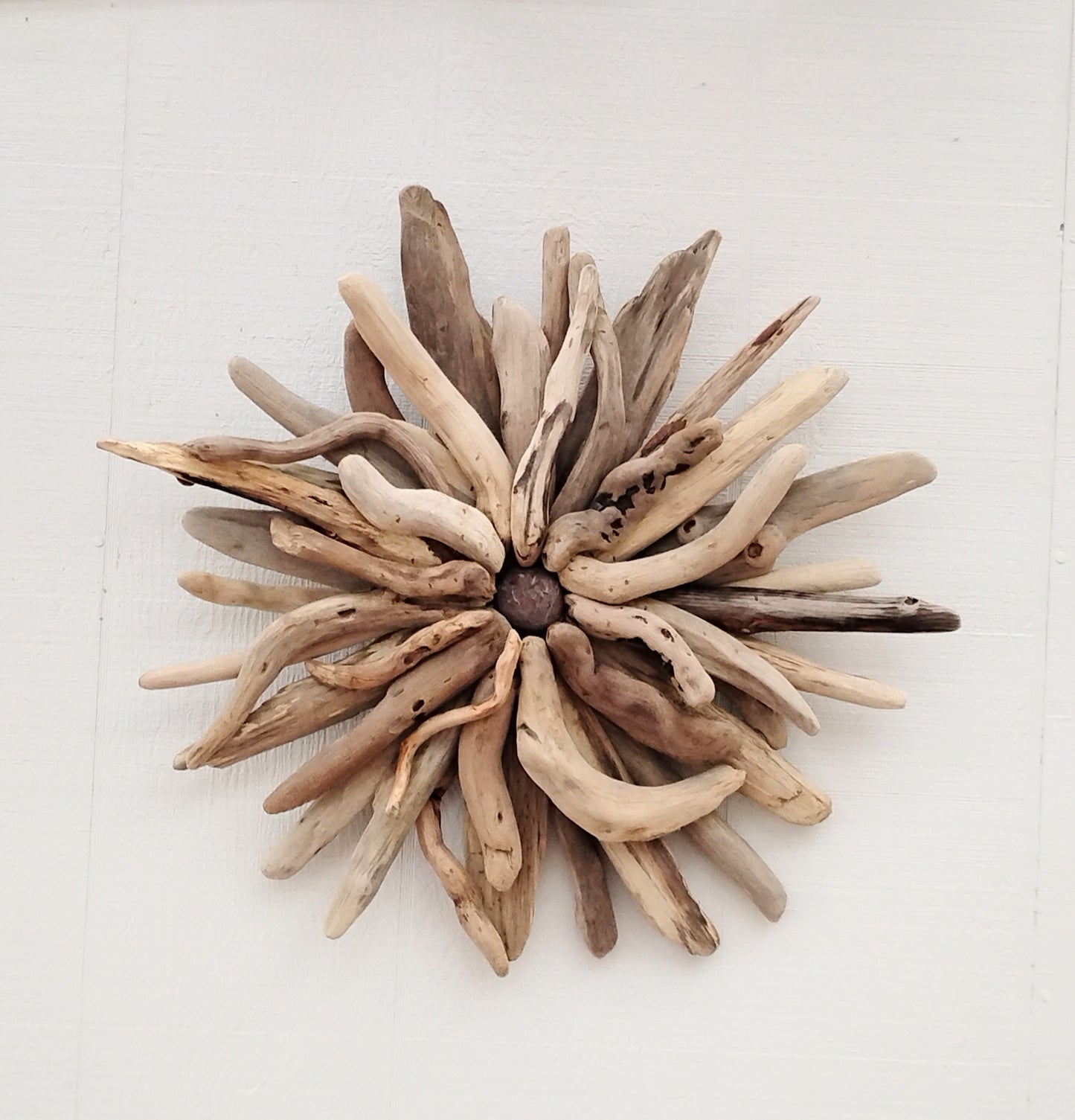 Driftwood Starburst Sculpture Natural Rustic Wood Wall Decor