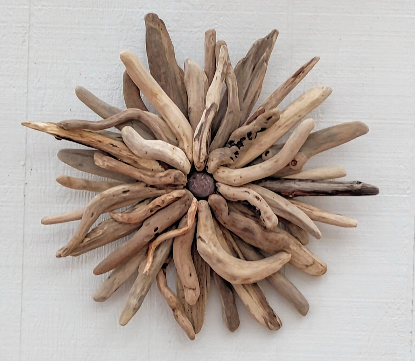 Driftwood Starburst Sculpture Natural Rustic Wood Wall Decor