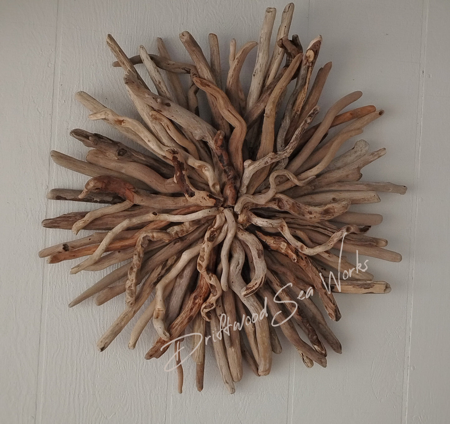 Driftwood Starburst Round Driftwood Wall Hanging