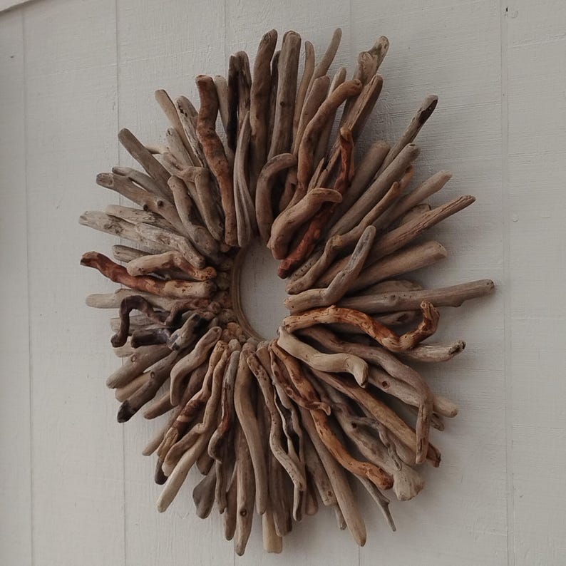 Large Natural Driftwood Starburst Wreath