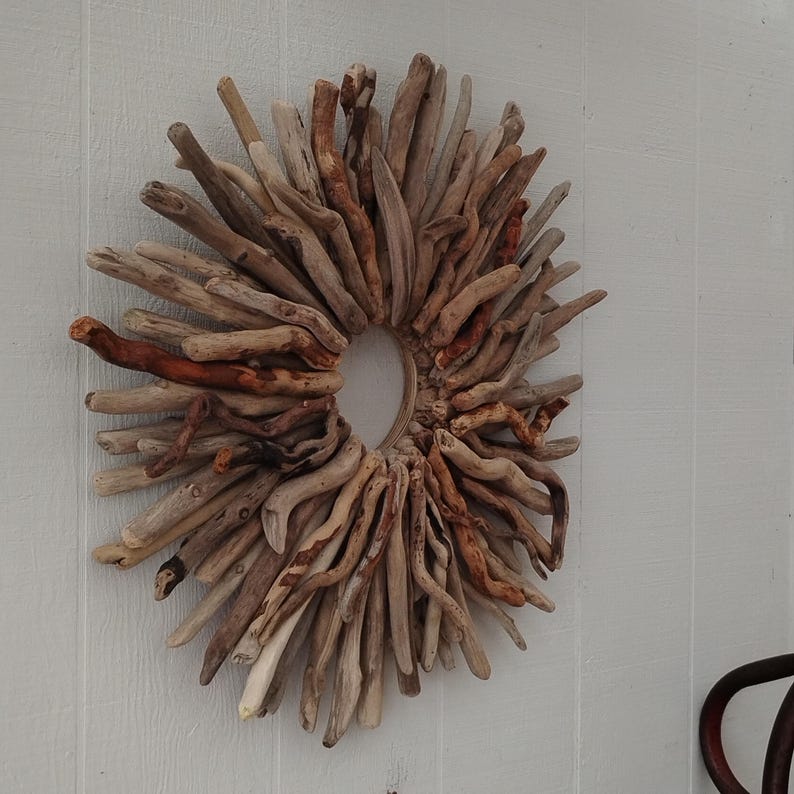 Large Natural Driftwood Starburst Wreath