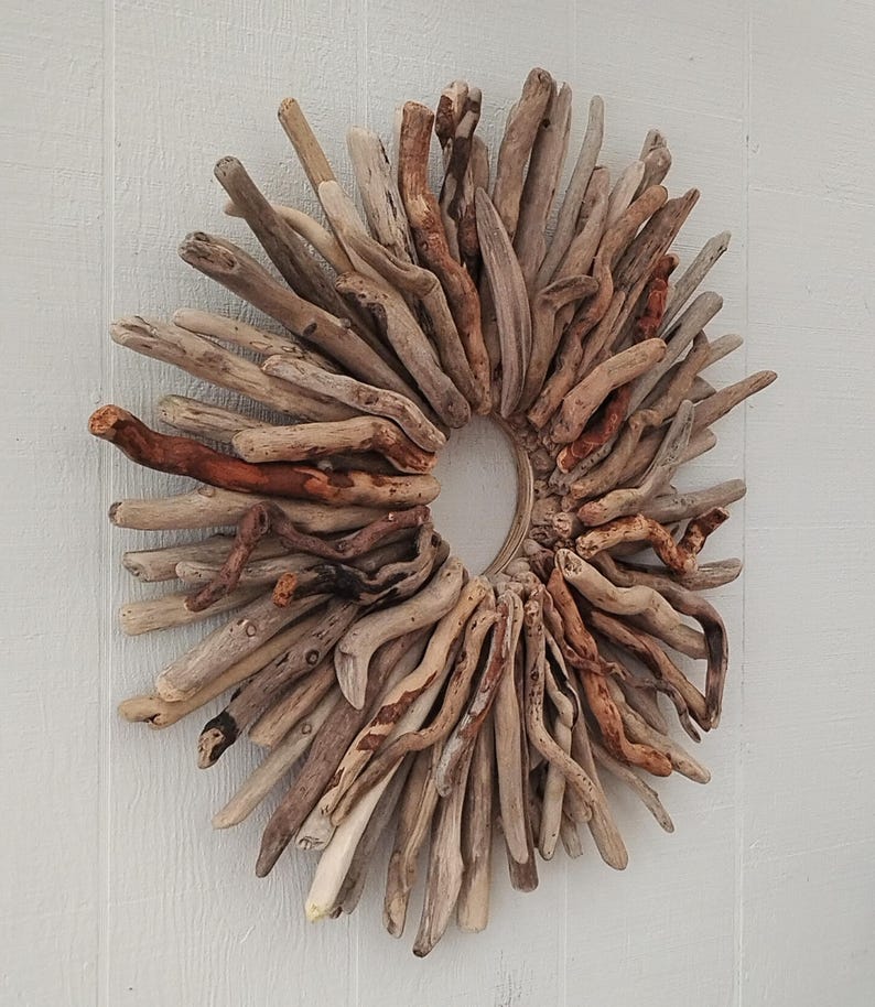 Large Natural Driftwood Starburst Wreath