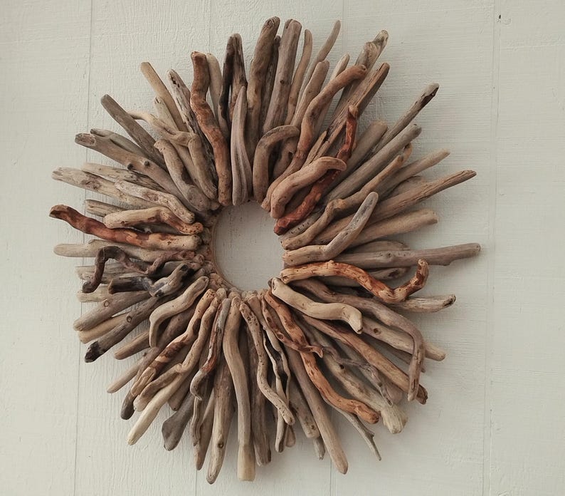 Large Natural Driftwood Starburst Wreath