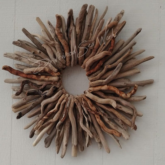 Large Natural Driftwood Starburst Wreath