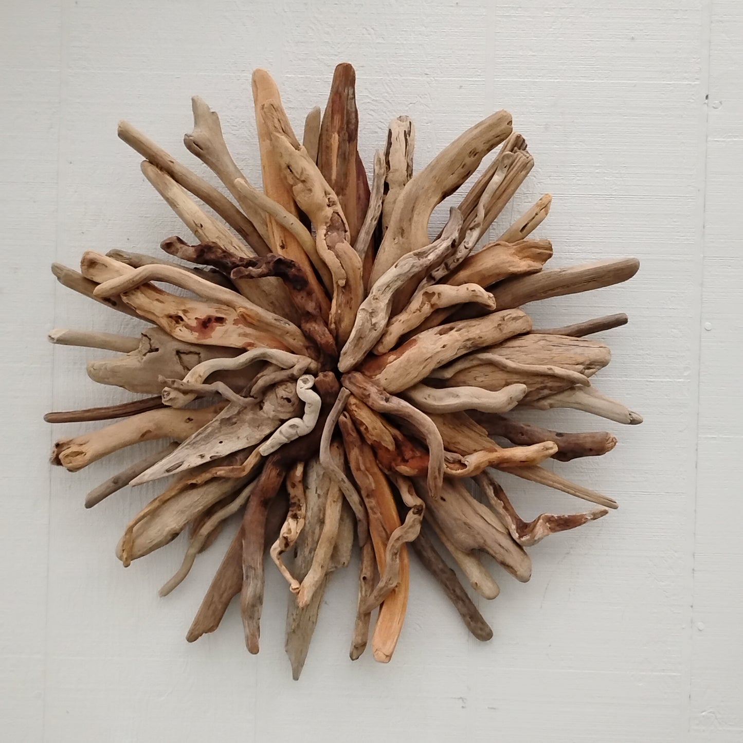 Natural Driftwood Art Starburst Wall Hanging
