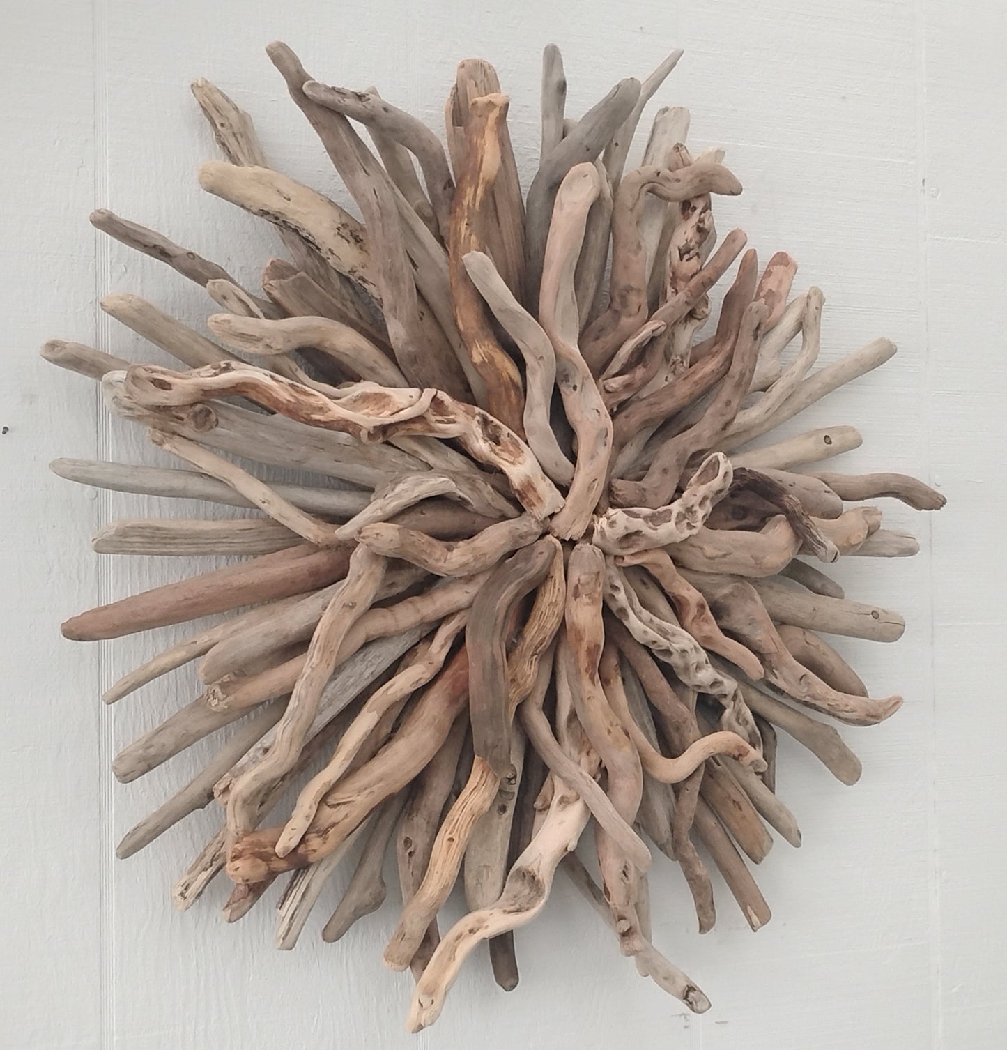 Driftwood Art Round Wall Sculpture