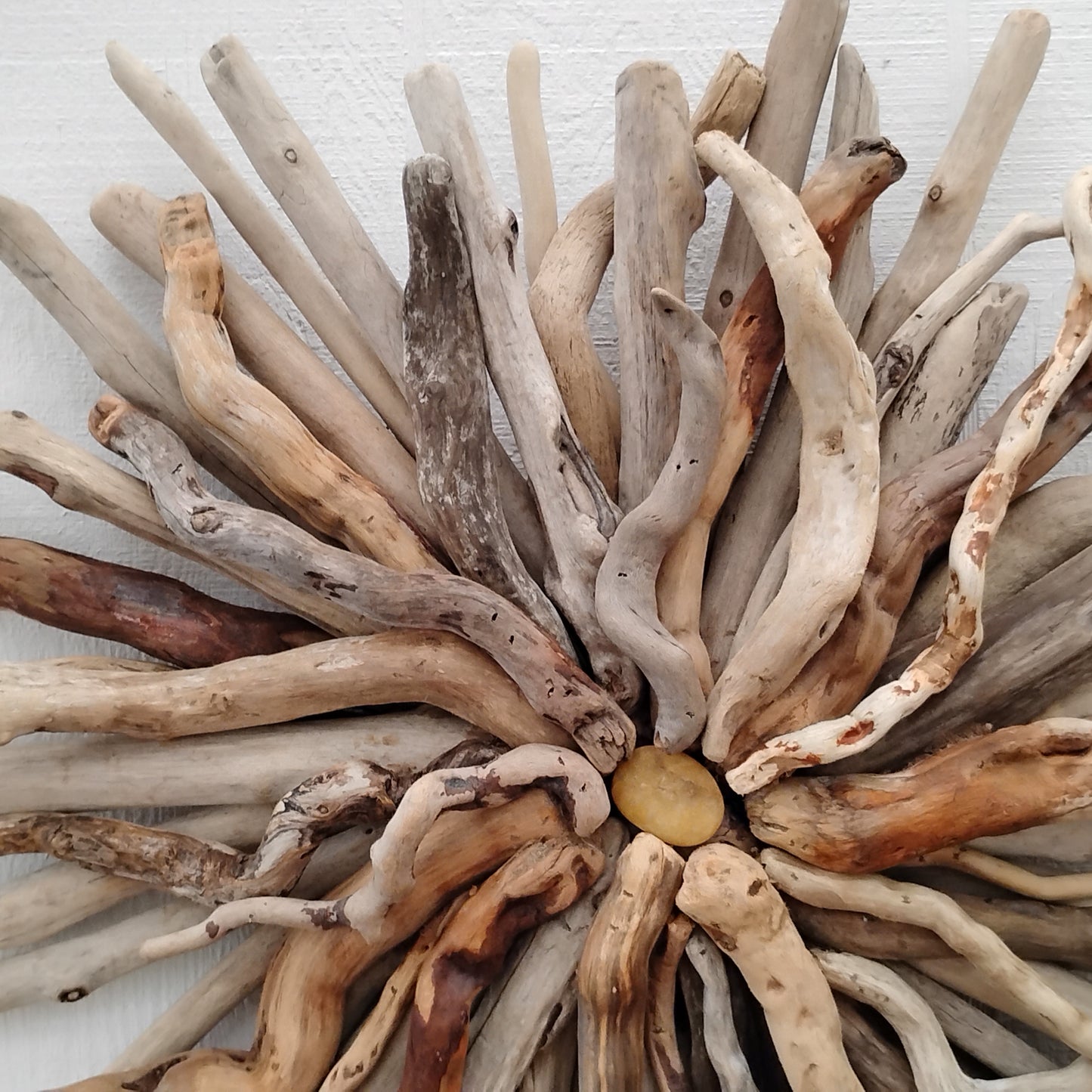 Driftwood Art Round Wall Sculpture