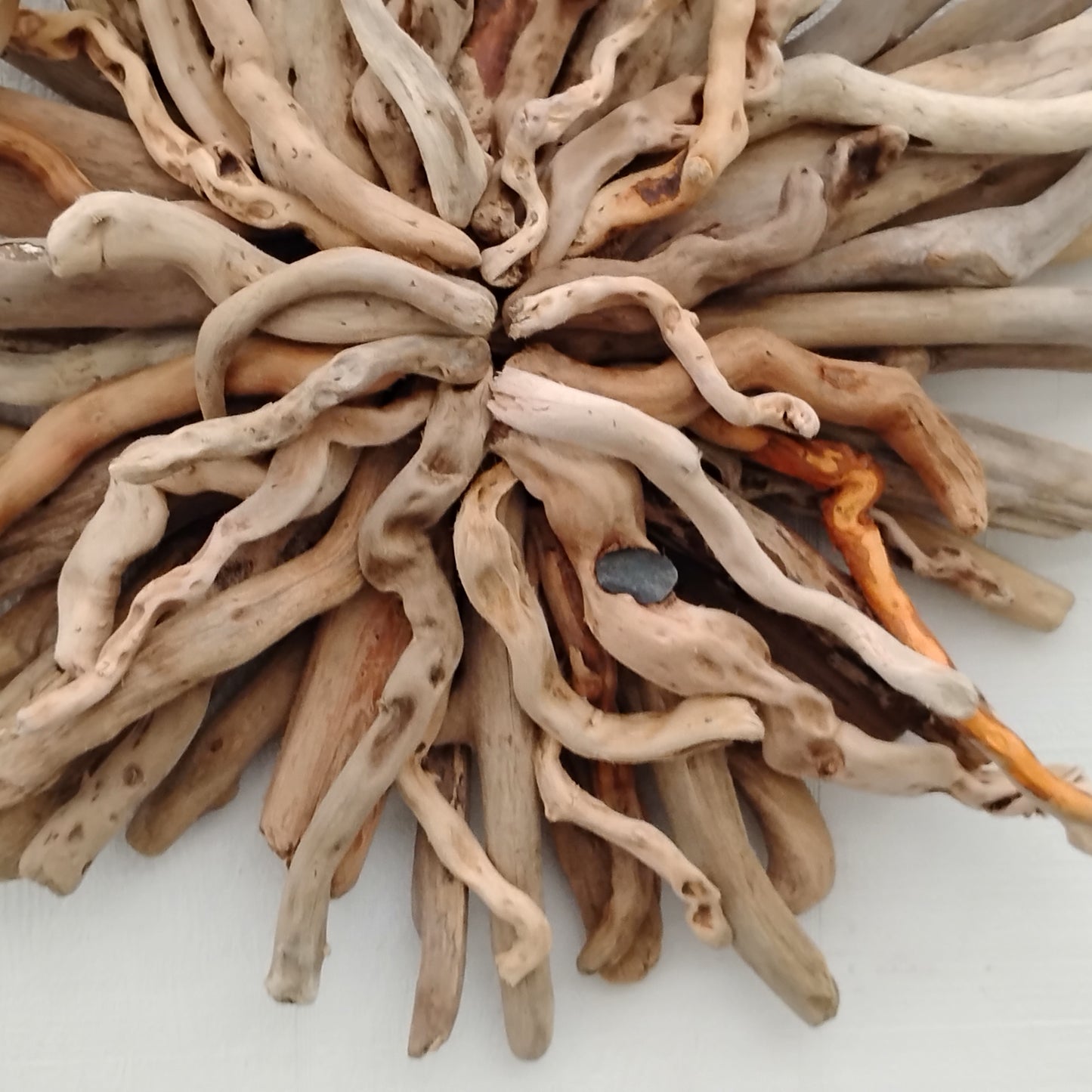 Natural Driftwood Art Starburst Wall Hanging