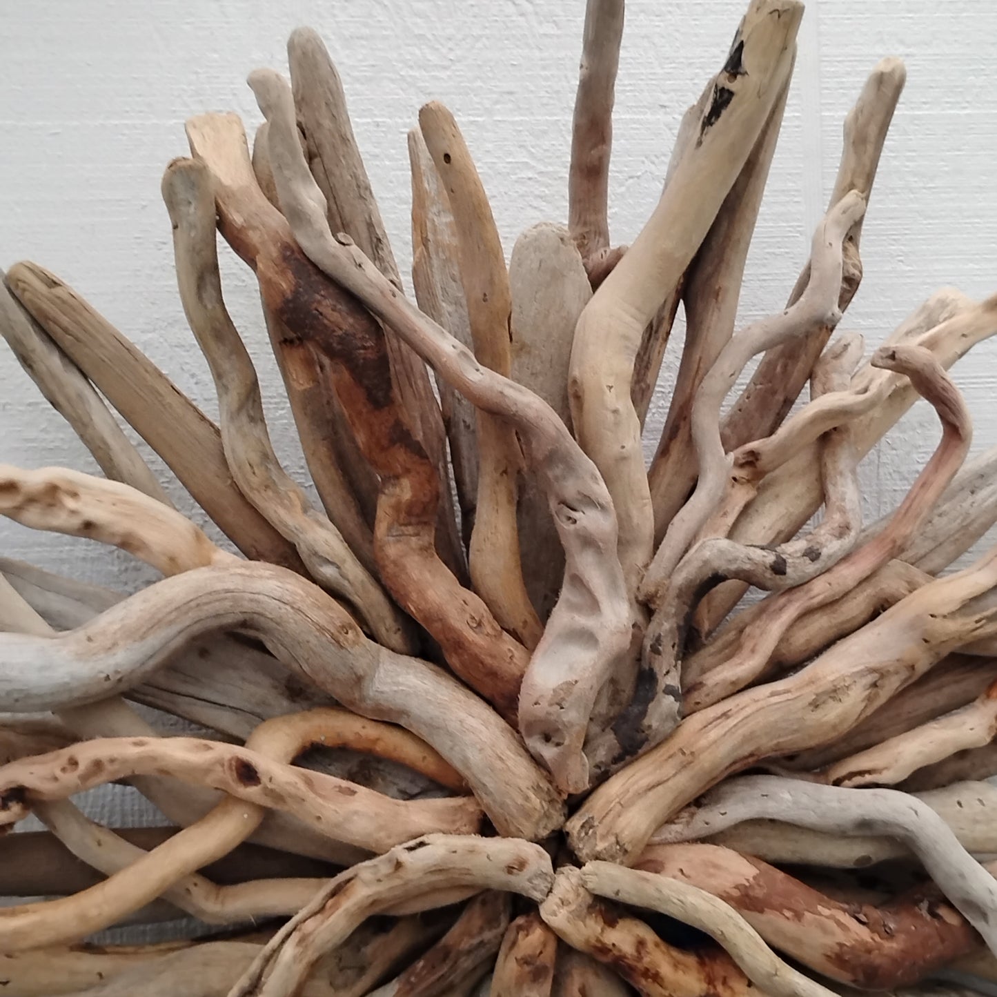 Driftwood Art Starburst Round Sculpture Rustic Room Wall Art
