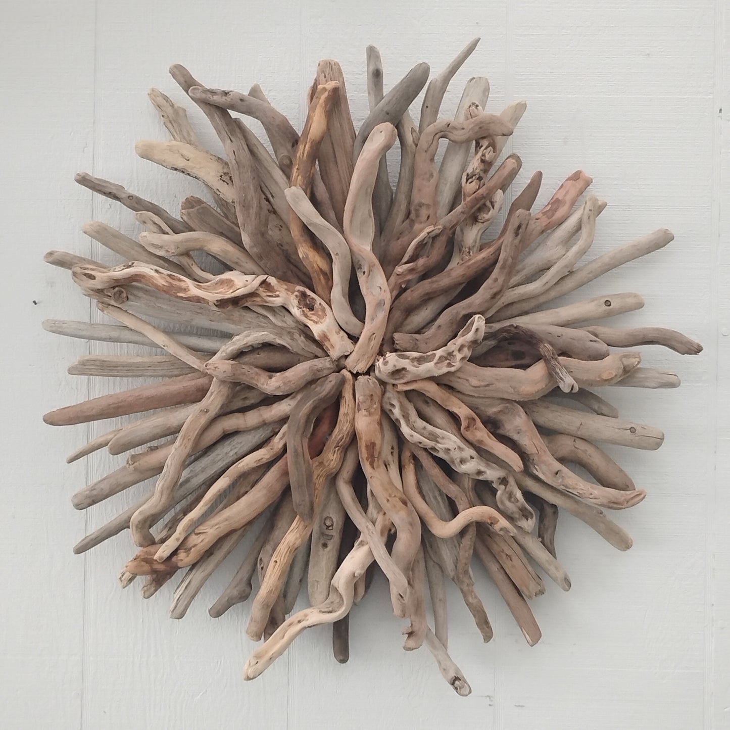 Driftwood Art Round Wall Sculpture