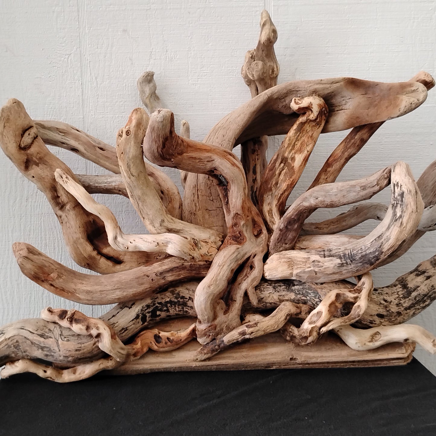Large Driftwood Starburst Sculpture Natural Rustic Wood Wall Decor