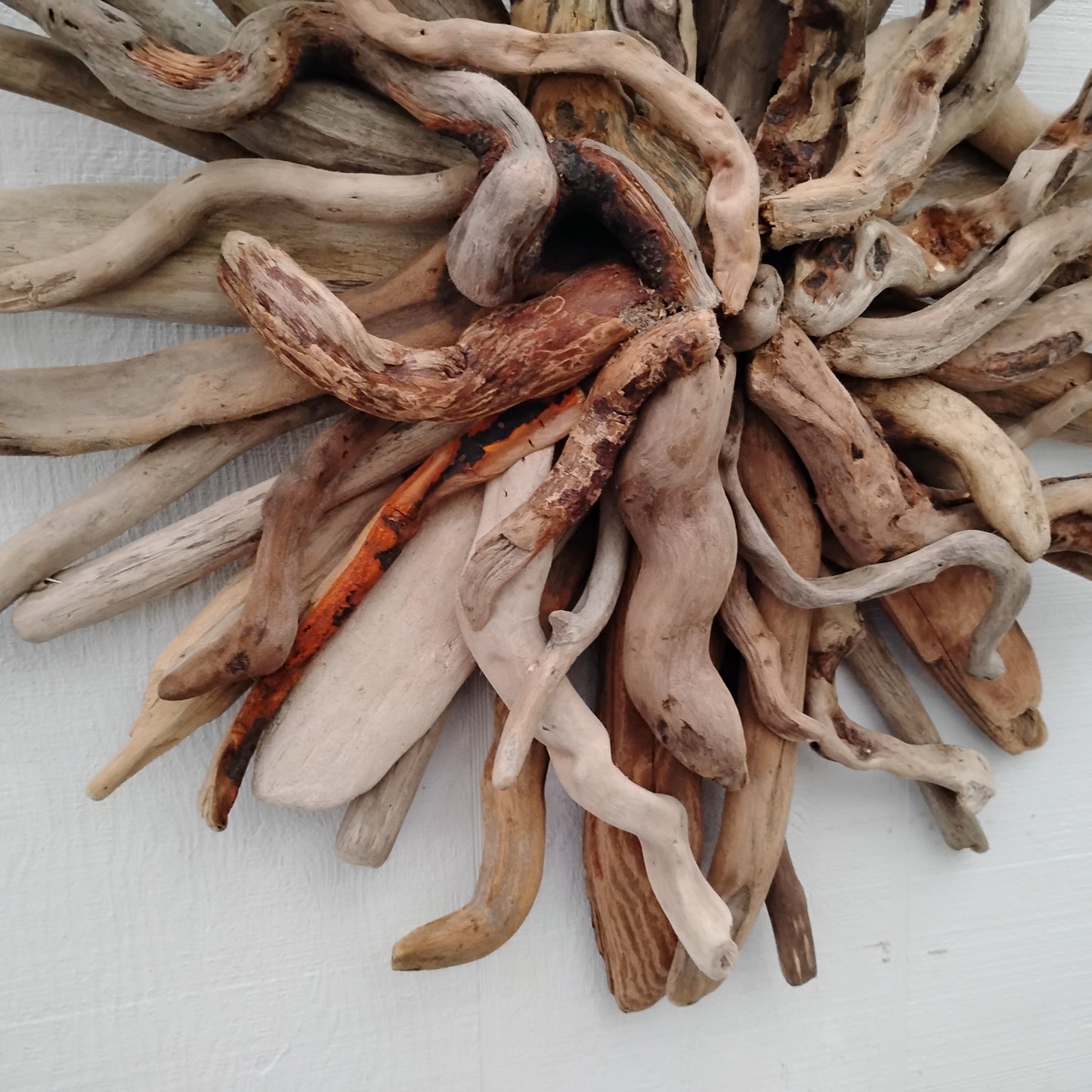 Driftwood Starburst Round Driftwood Wall Hanging