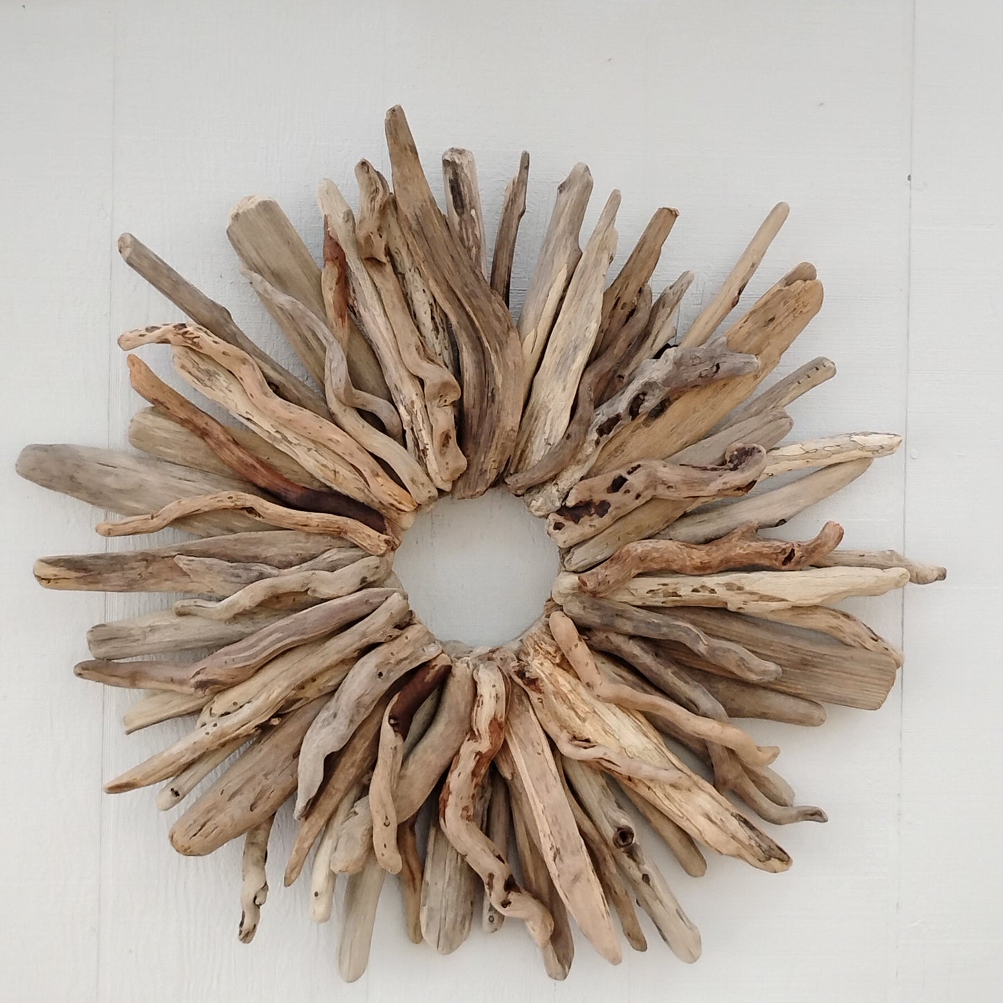Large Driftwood Wreath Oregon Made Handcrafted Beach Cottage Wall Art