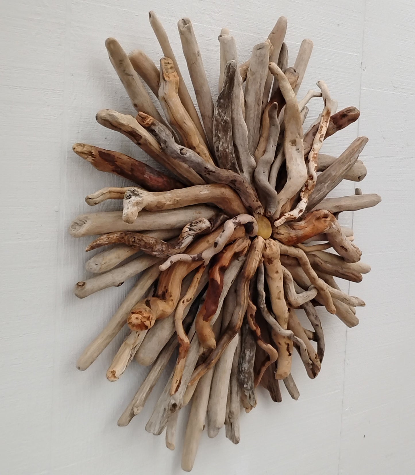 Driftwood Art Round Wall Sculpture