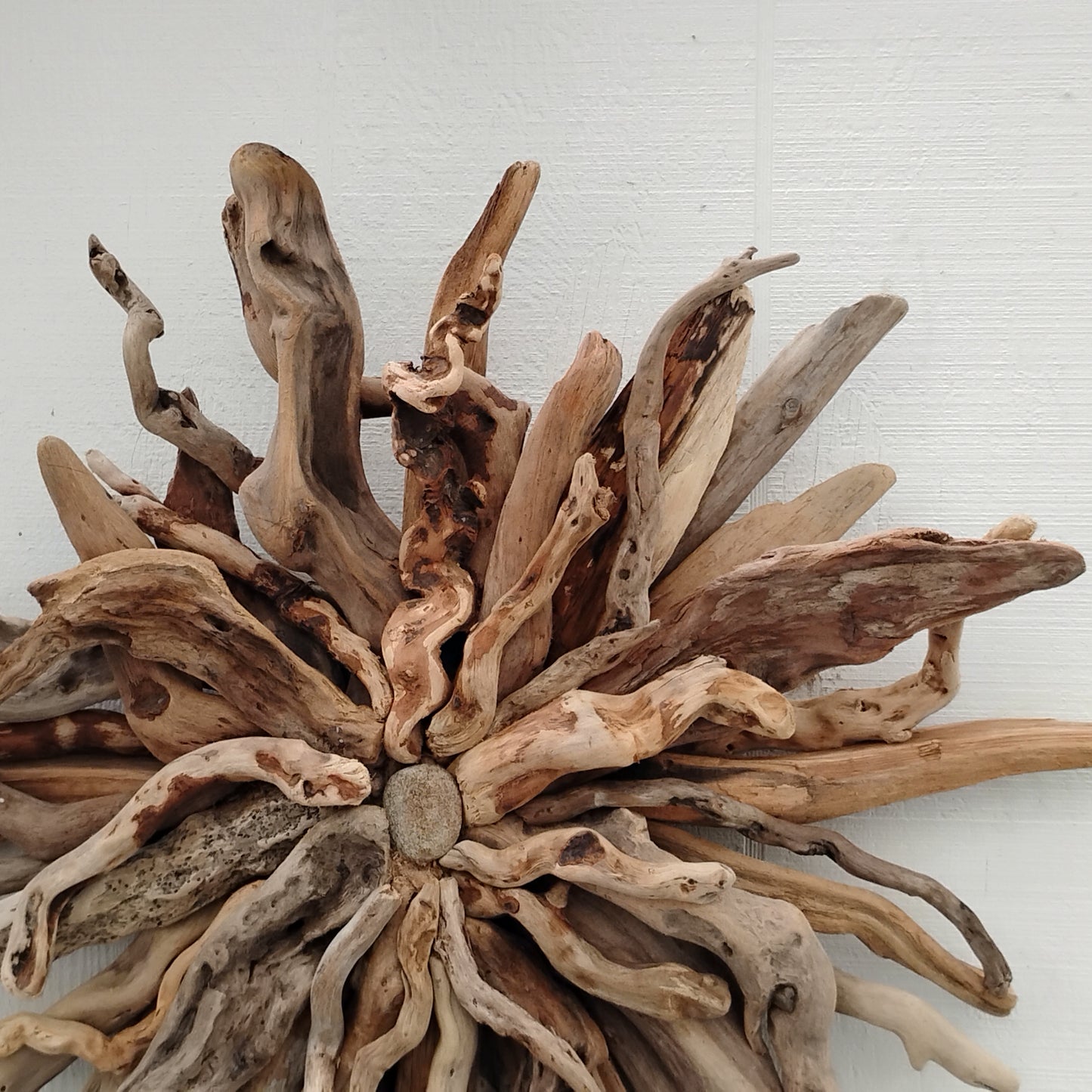 Driftwood Art Sunburst Rustic Wall Hanging