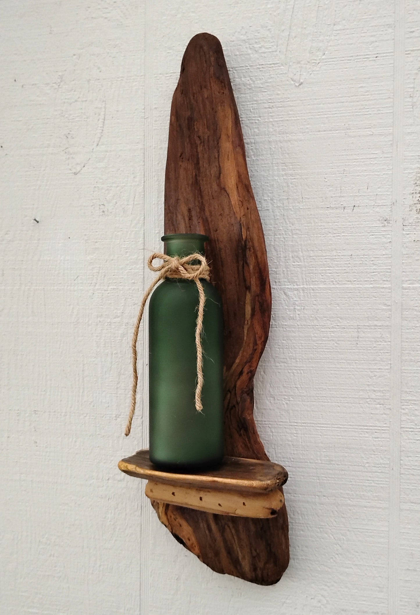 Rustic Driftwood Art Flower Vase /Air Plant Bottle Vase