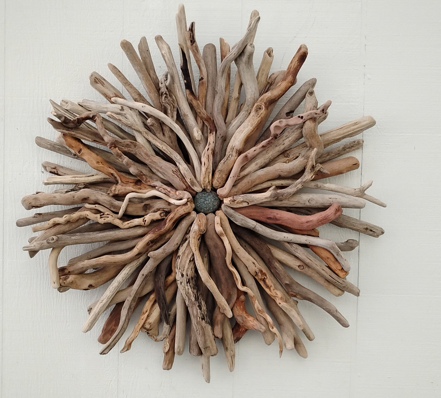 Driftwood Starburst Sculpture Natural Rustic Wood Wall Decor