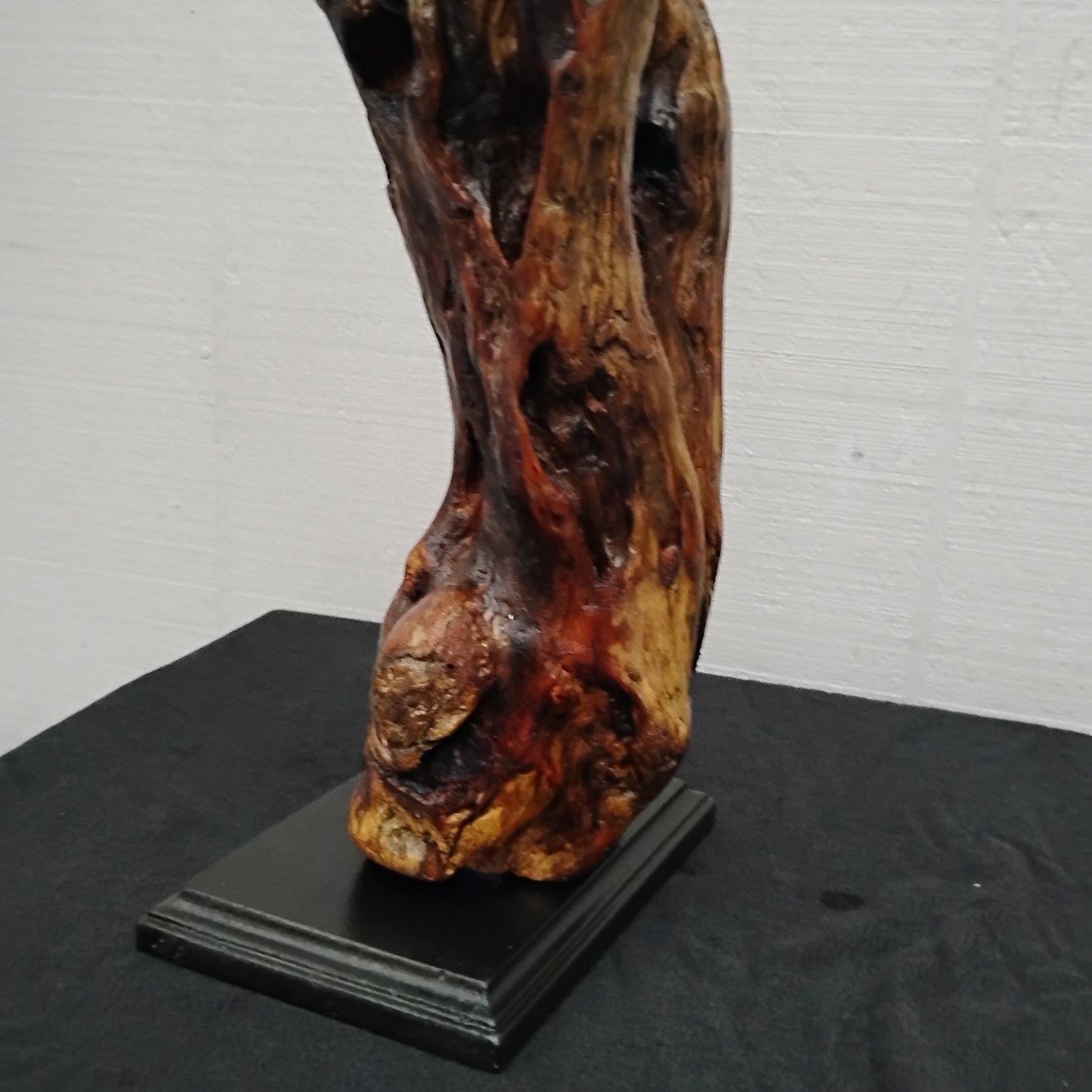 Driftwood Floor Sculpture Dark Wood Room Decor Statement Piece