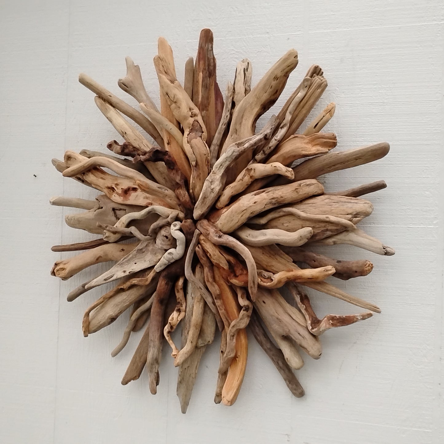 Natural Driftwood Art Starburst Wall Hanging