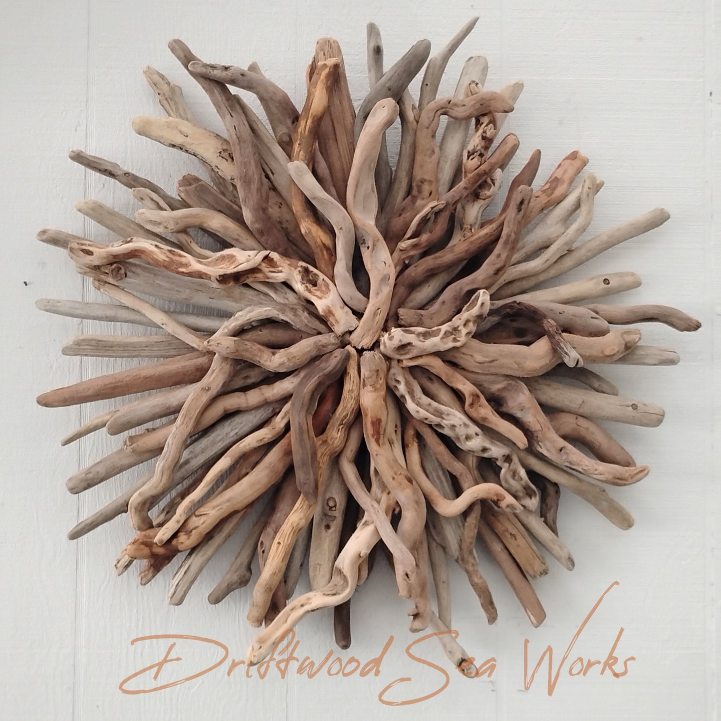 Driftwood Art Round Wall Sculpture