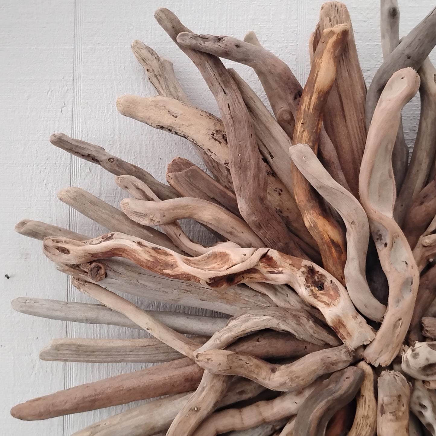 Driftwood Art Round Wall Sculpture