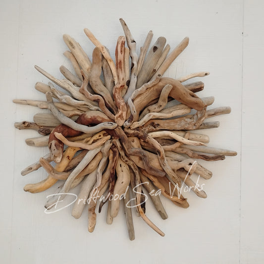 Driftwood Art Starburst Wall Hanging