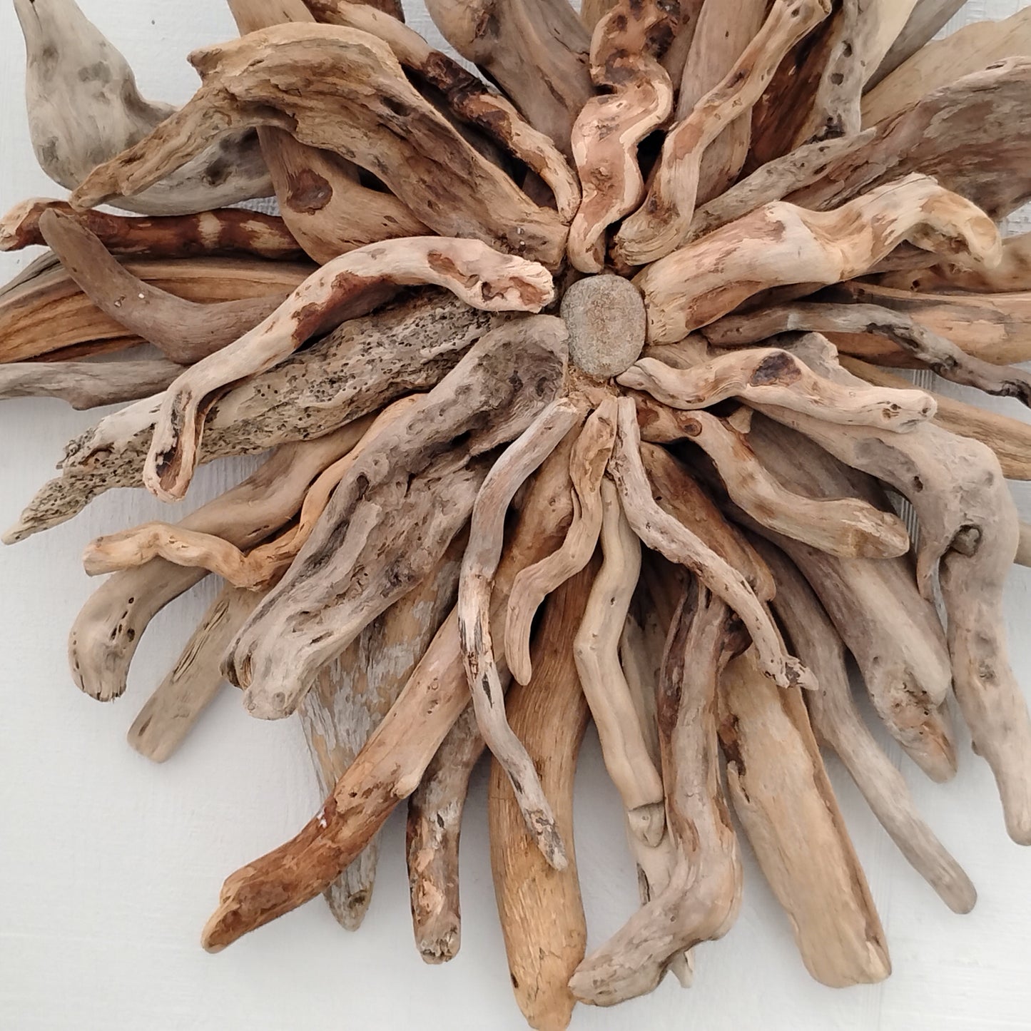 Driftwood Art Sunburst Rustic Wall Hanging