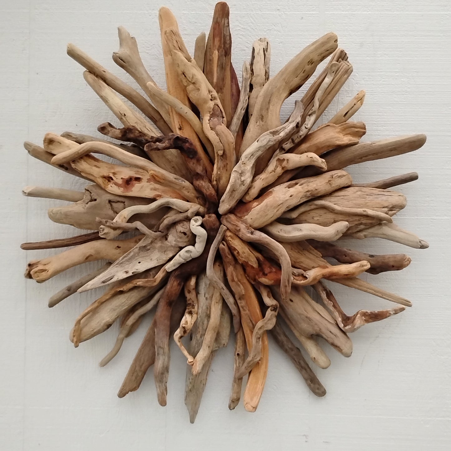 Natural Driftwood Art Starburst Wall Hanging