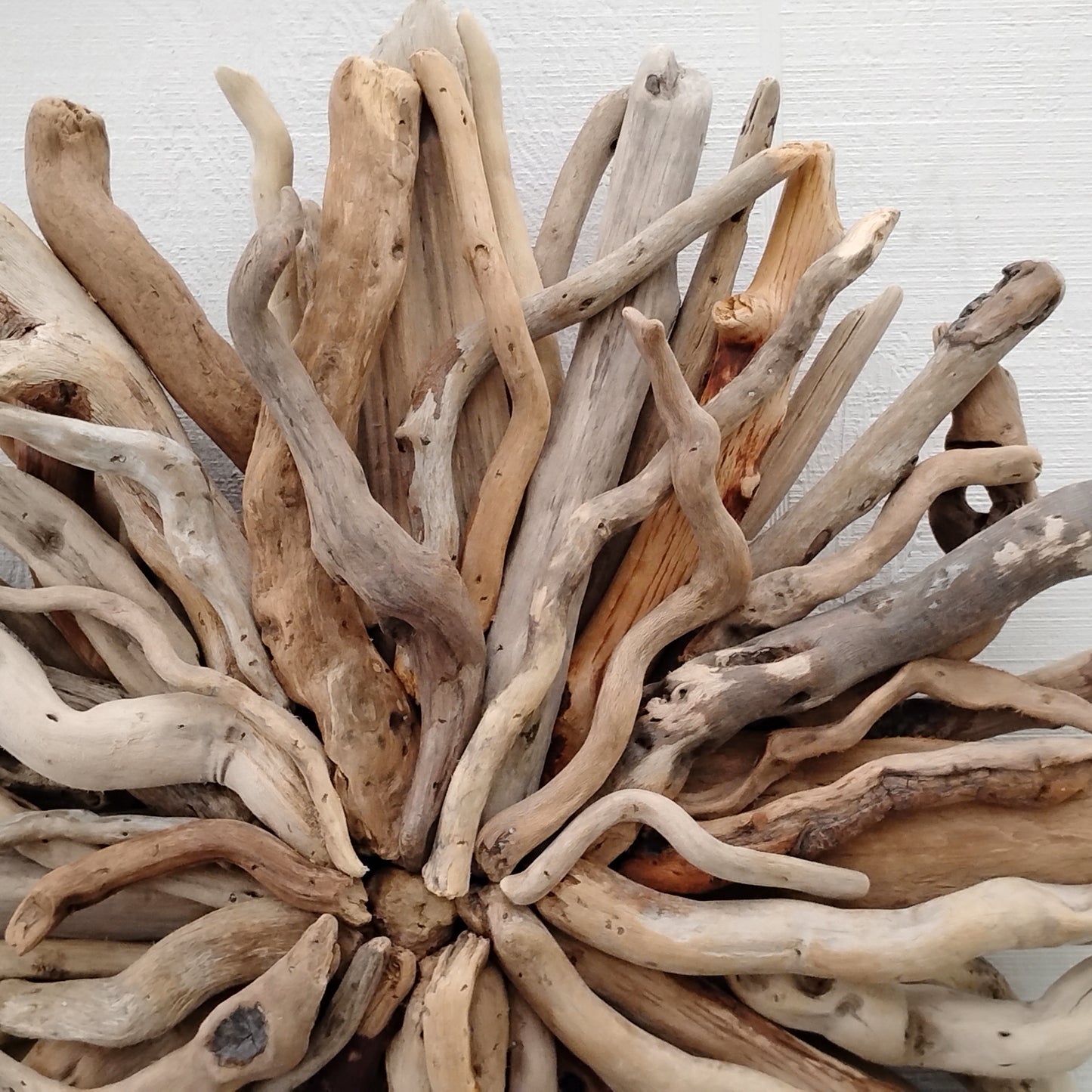 Driftwood Wall Art Round Sunburst Sculpture