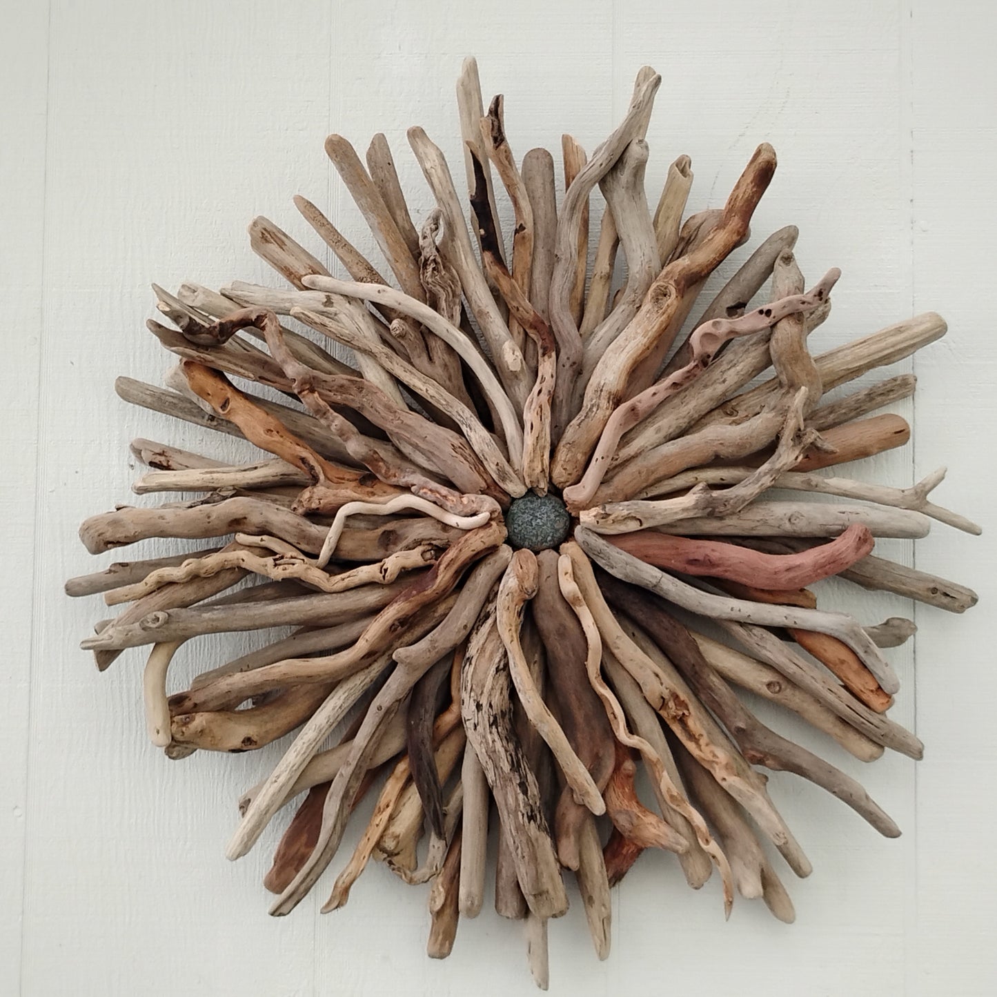 Driftwood Starburst Sculpture Natural Rustic Wood Wall Decor