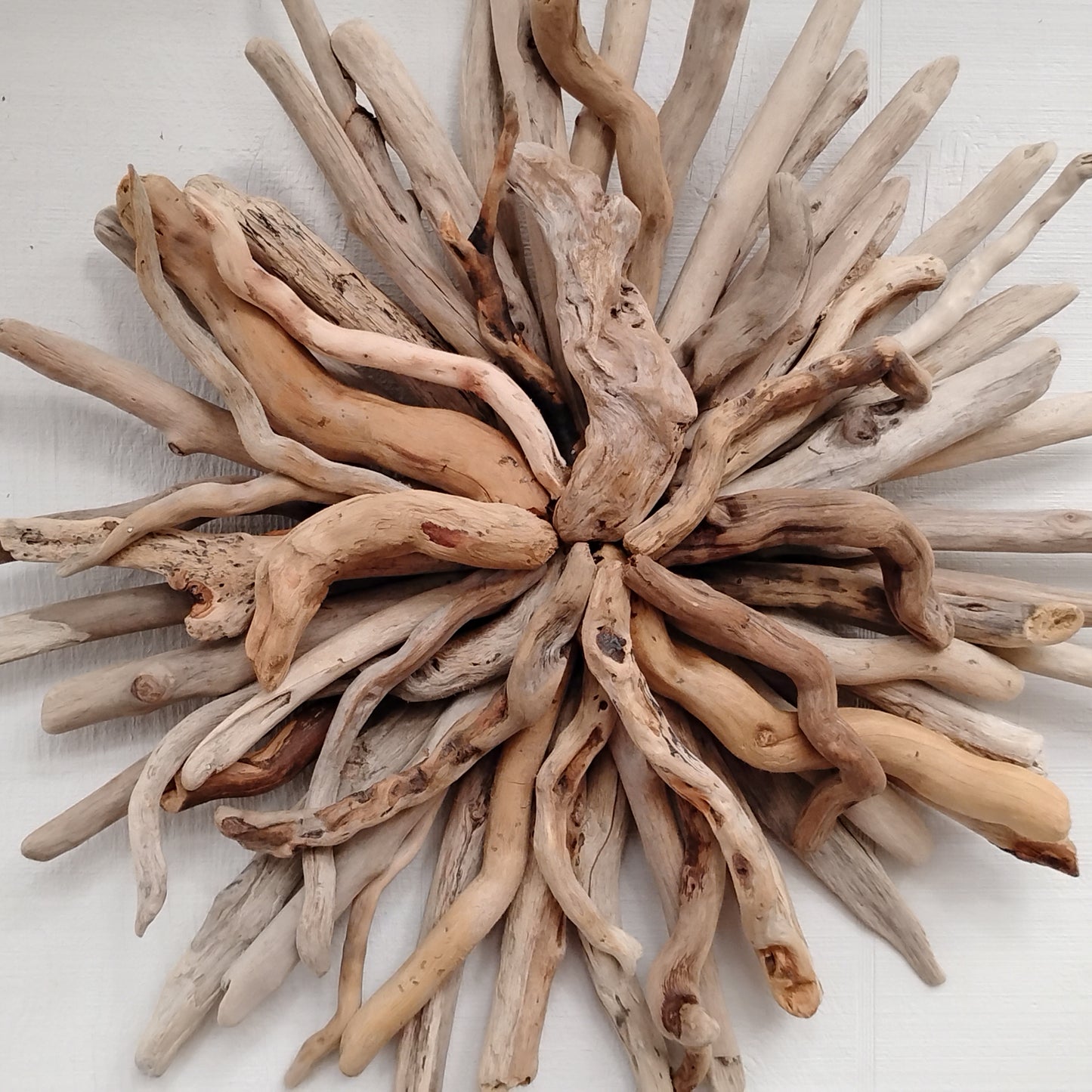 Driftwood Starburst Round Driftwood Wall Hanging